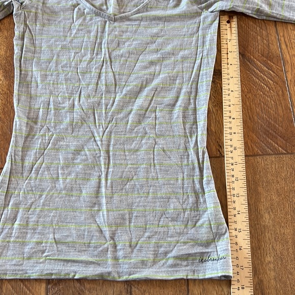 Icebreaker Merino Wool XS Long Sleeve Grey Green - Picture 5 of 11